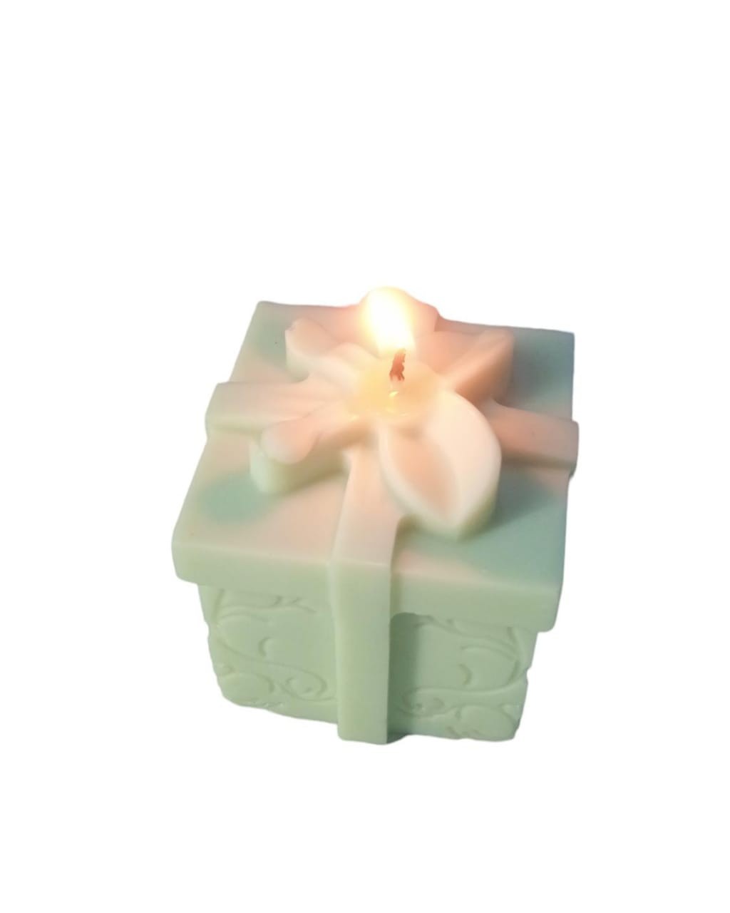 GIFT CANDLE GREEN COLOUR | Tranquility Gift Candle - 100g Green Oasis