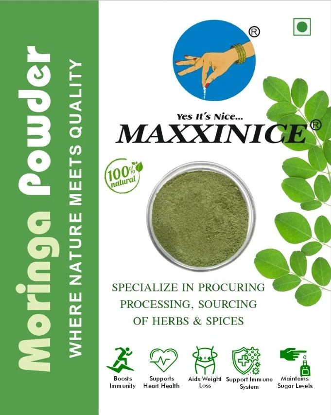 Moringa Leaf Powder – MAXXINICE Pure & Nutrient-Rich Superfood