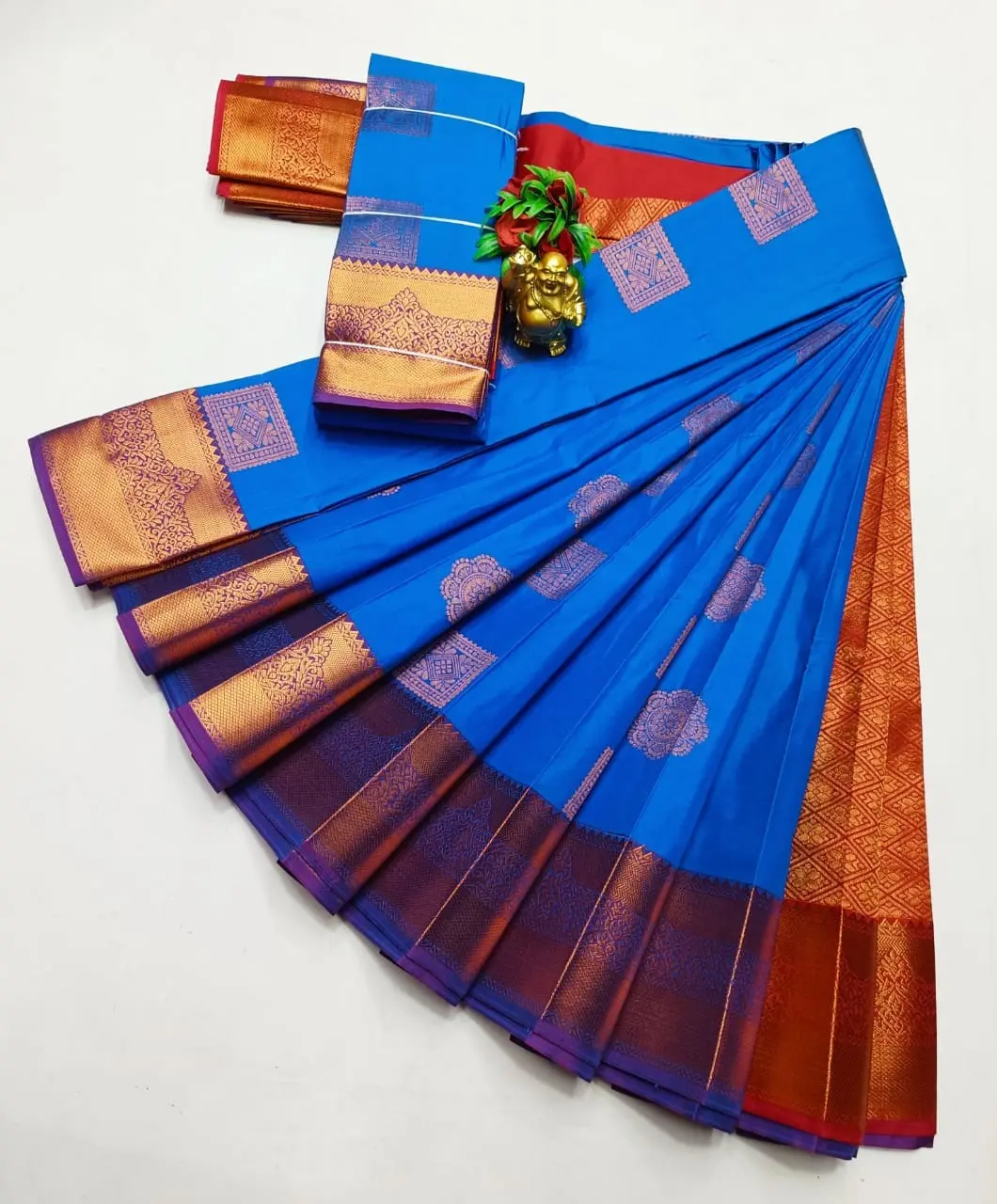 Kanchipuram semi Soft silk model sarees.