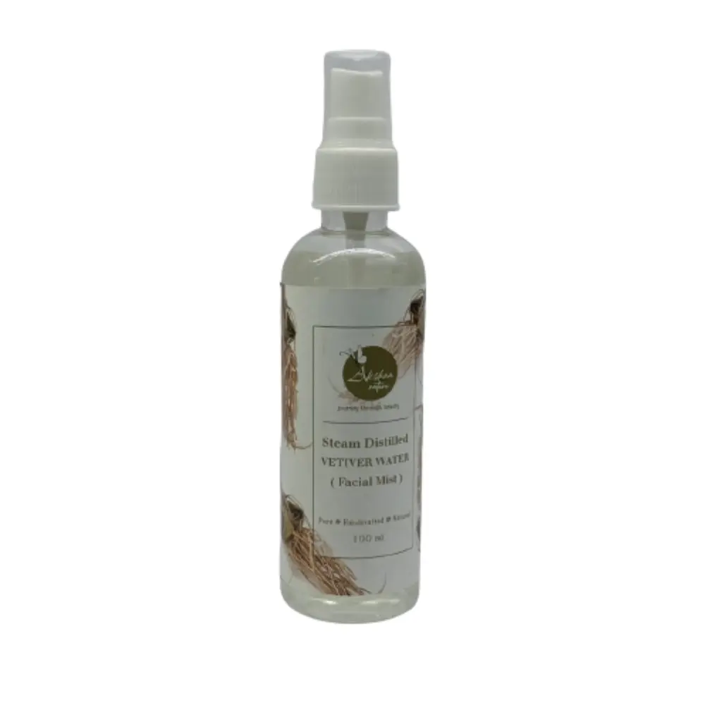 Akshaa Natural Vetiver Facial Mist (Khas roots) Toner | Balancing pH | Cleanser Astringent | Handcrafted – 100ml