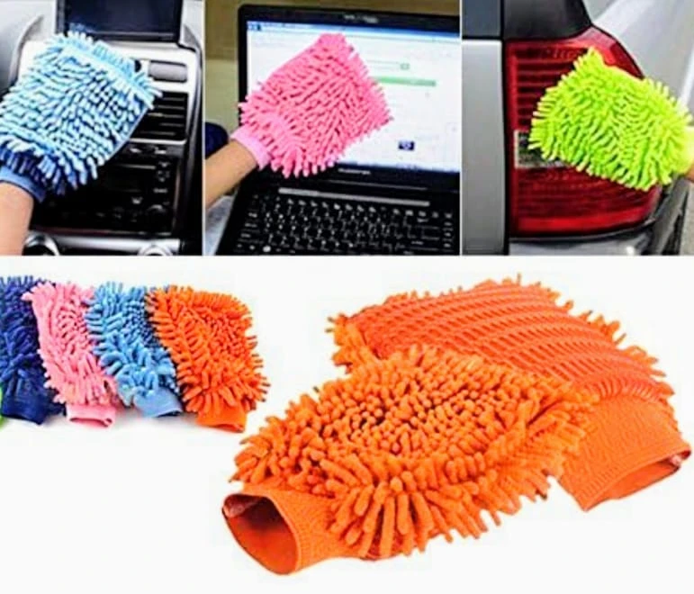 Smash E-Store Microfibre Super Mitt, 2-in-1 Double-Sided Cleaning Mitt, Ultra-Absorbent Dusting and Polishing Mitt