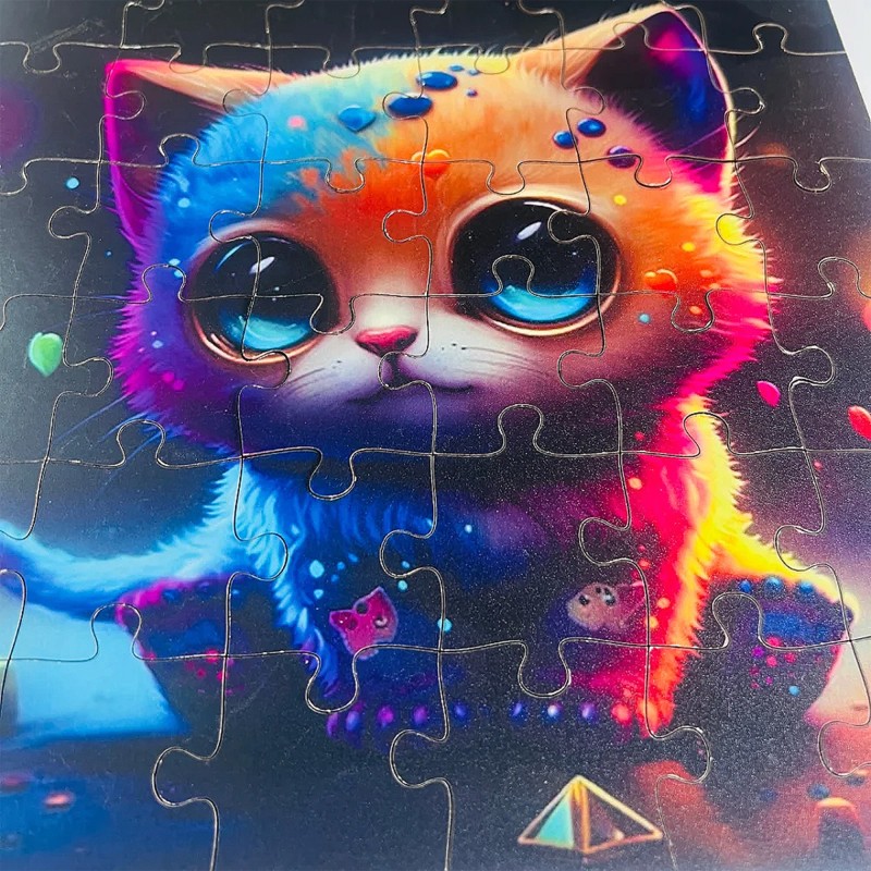 Funny Cat Puzzle - 36 pcs Wooden Jigsaw Puzzle Suitable for Kids and Toddlers Age upto 15 Years