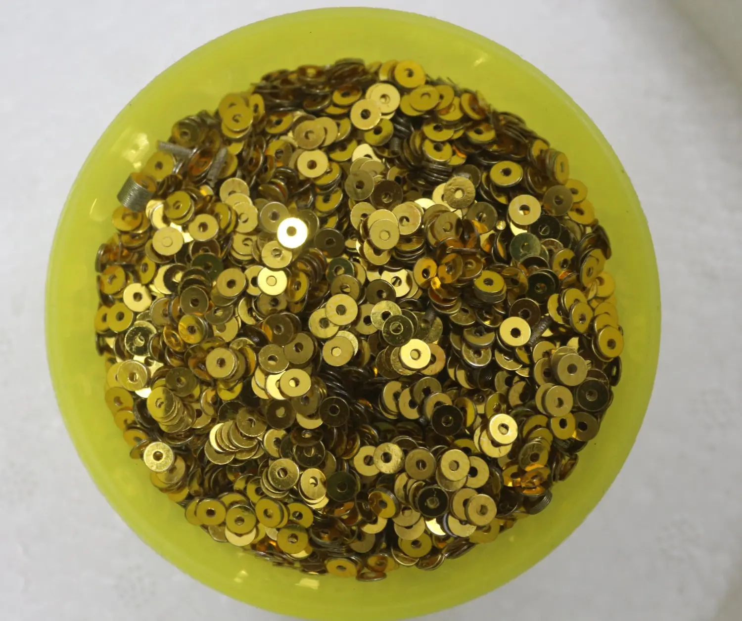 Gold Color chamki/Round Shape Sequins Sitara aari Work/maggam Work/Bangle Making 50g