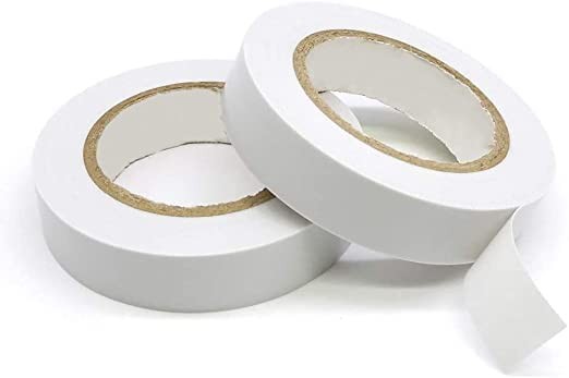 NV THULIGAL Self Adhesive PVC Electrical Insulation Tape WHITE 5 NOS (16mmx7mx0.125mm) - WHITE TAPE 5 NOS