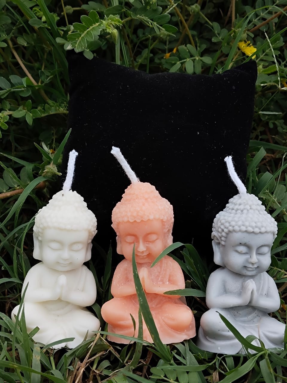 TBC Trading Praying Buddha Soy Wax Candle , Scented Buddha Candle , Perfect for Meditation , Leaving Room , Ideal Gift (PACK OF 3)