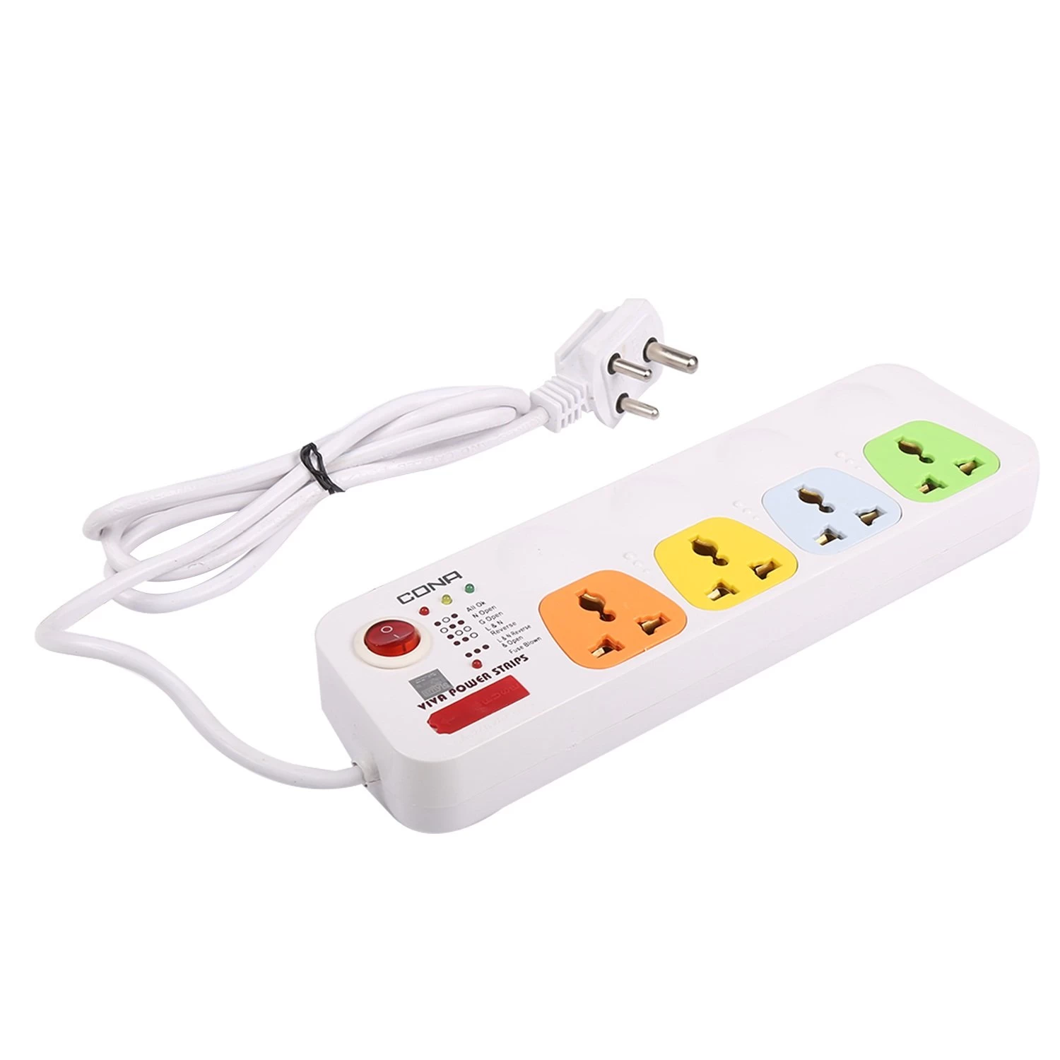 Cona Smyle Viva 4+1 Power Strip 4Mtr Sire - Buy Now | Power Strip, Surge Protector, Extension Cord