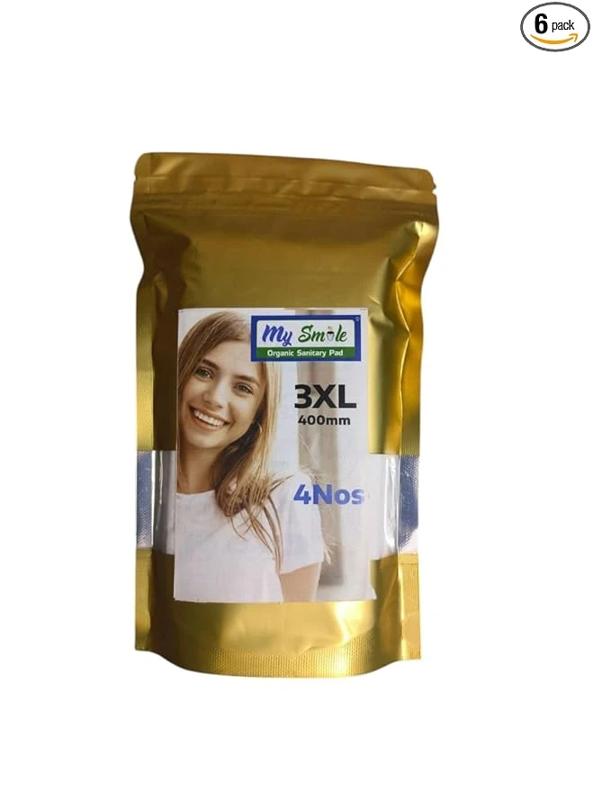 organic sanitary pads for women XXXL- 400mm 4nos [pack of 1]