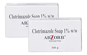 Abzorb Antifungal Cleansing Bar 100gm (pack of 2)