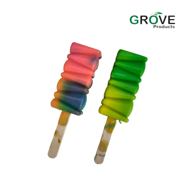 Grove Rainbow Popsicle Soap for Kids: Goat Milk,Chemical-Free, Handcrafted (Pack of 2)