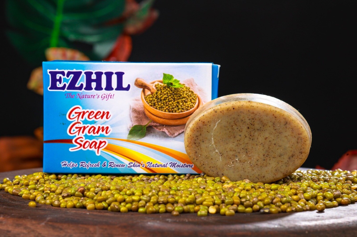 Ezhil Organic Green Gram Soap | Home-Made Herbal(75gms)
