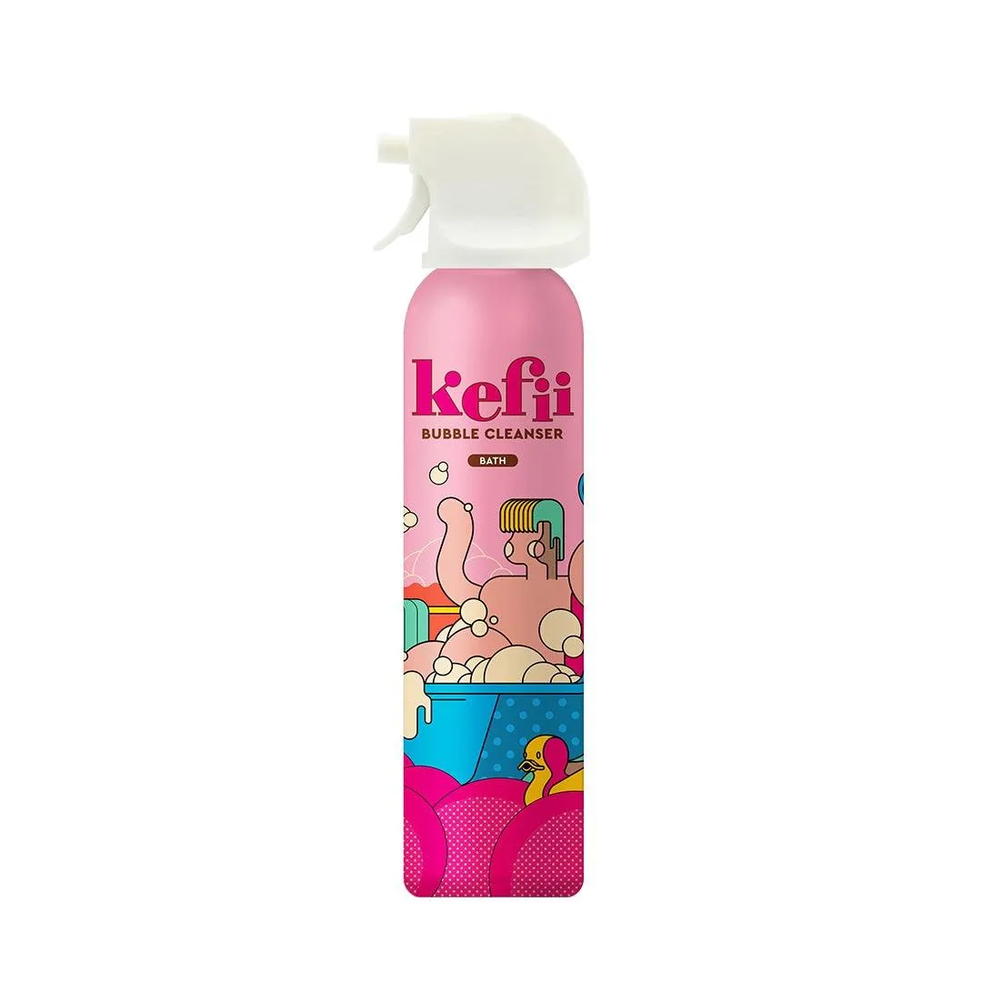 Kefii - Bubble Cleanser, Strawberry - Bath, 200ml
