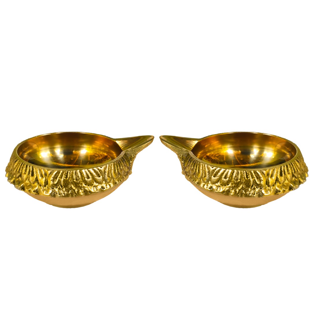 Brass Kubera Diyas for Pooja and Festive Decor (Pack Of 2) 1.5 inches height