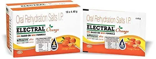 Electral FDC ORS Orange - Pack of 50 Sachets x 4.40 g