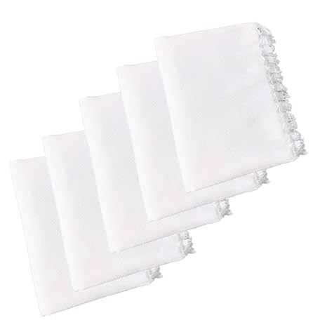Fassify® 100% Cotton Premium White Bath Towel (Jacquard) for Men, Women and Kids. 400gsm; Suitable for Bath, Travel, Hotel, Spa, Gym, Yoga, Saloon, Sports. Pack of 5 pcs. White Color (30x60inch)