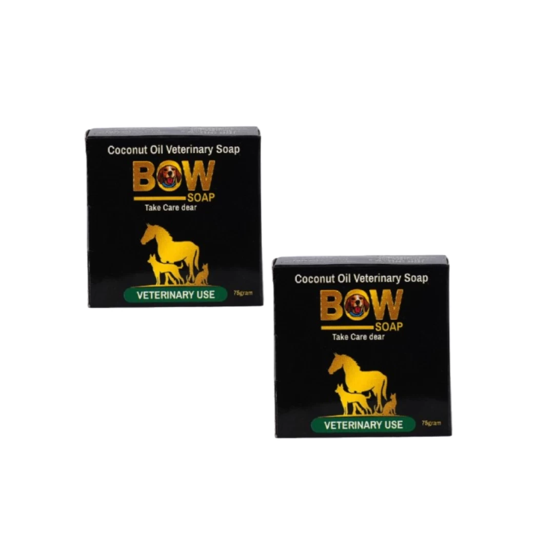 BOW SOAP-Natural herbal cleanser & Fur brightening antibacterial dog soap (Pack of 2)