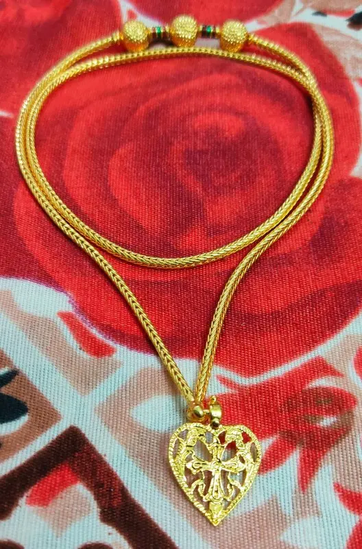 Traditional Mugappu Christian Dollar Chain 24 Inch