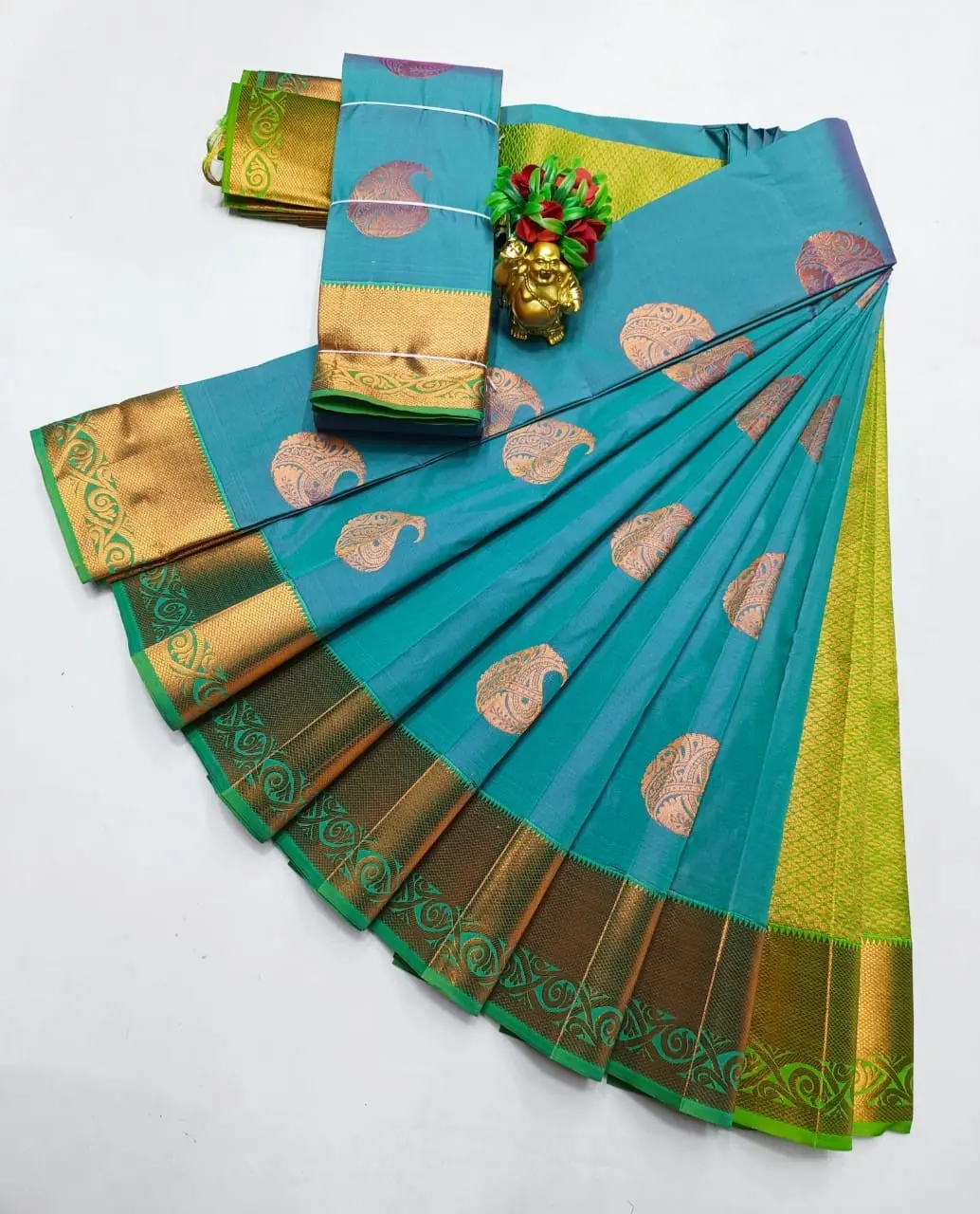 Kanchipuram semi Soft silk model sarees.