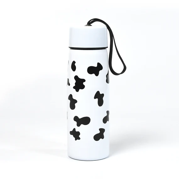 Unique Cow Print: Stainless Steel Water Bottle