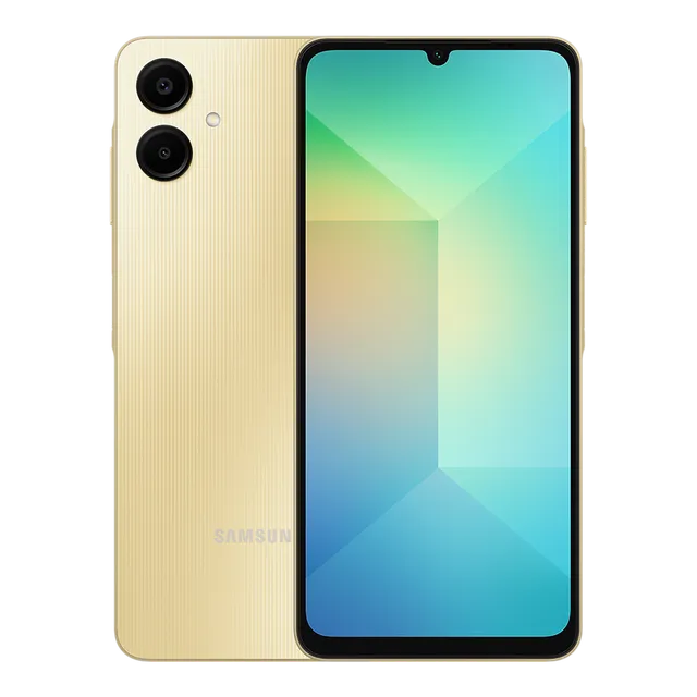 Samsung Galaxy A Series A06 Dual Sim Smartphone (4GB RAM,128GB Storage) 6.4 inch FHD+ Super AMOLED Display(Gold)