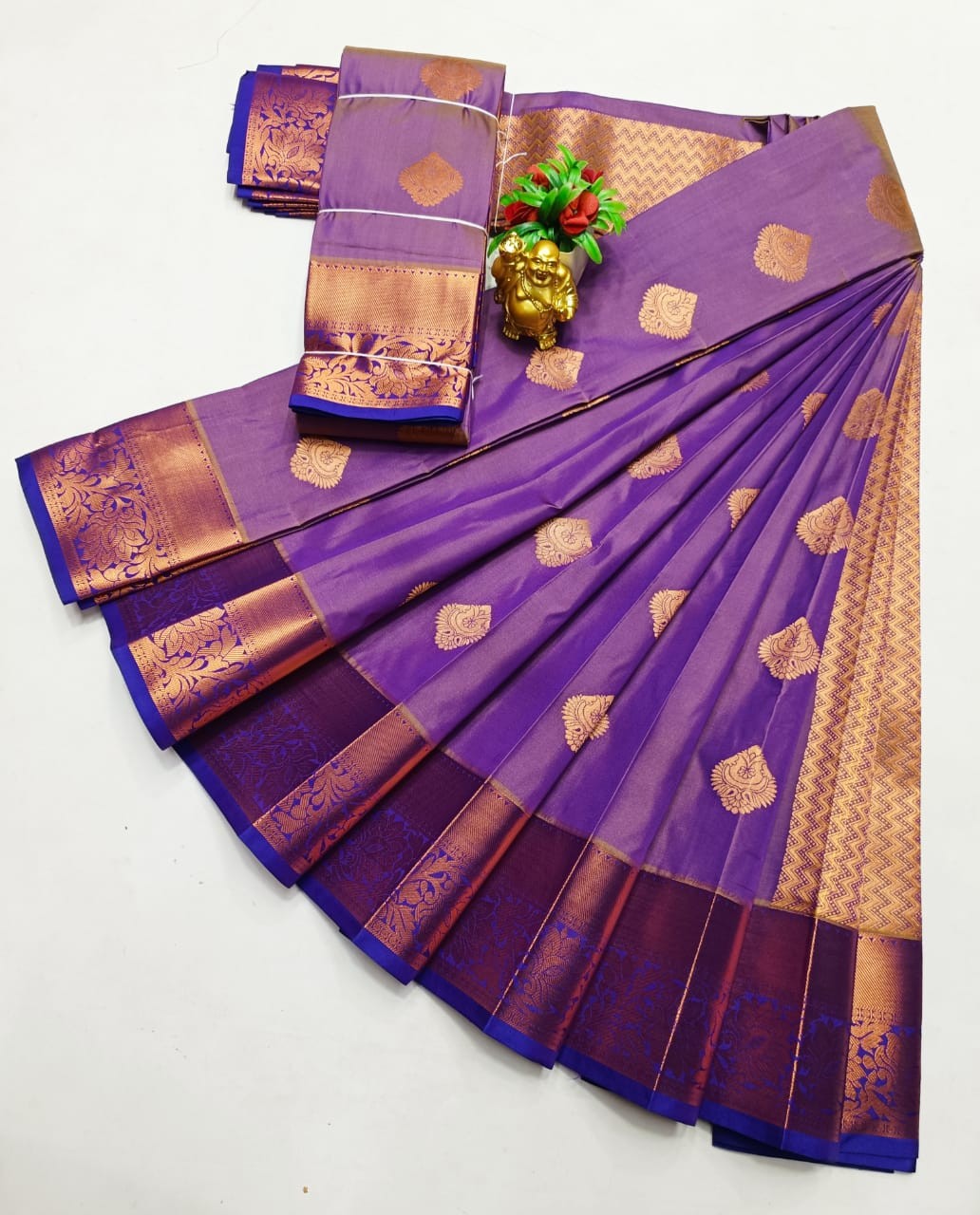 Kanchipuram semi Soft silk model sarees.