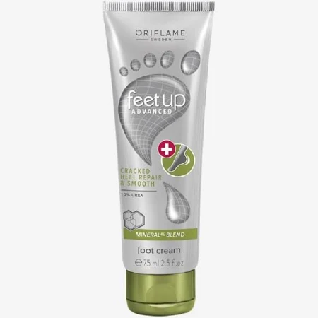 Oriflame Feet Up Foot Cream 75gm - Deep Moisturizing with Shea Butter & Glycerin - For Soft & Supple Feet - 75ml