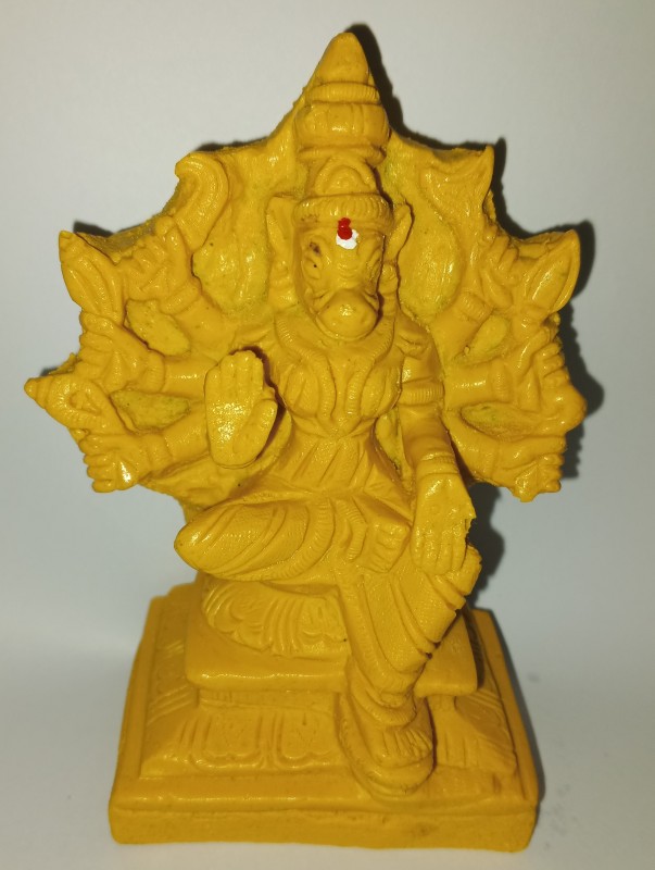 Goddess VARAHI/VARAHI Amman/Lord VARAHI Devi Idols - POLYRESIN Idols Yellow Colour 11 CM Height