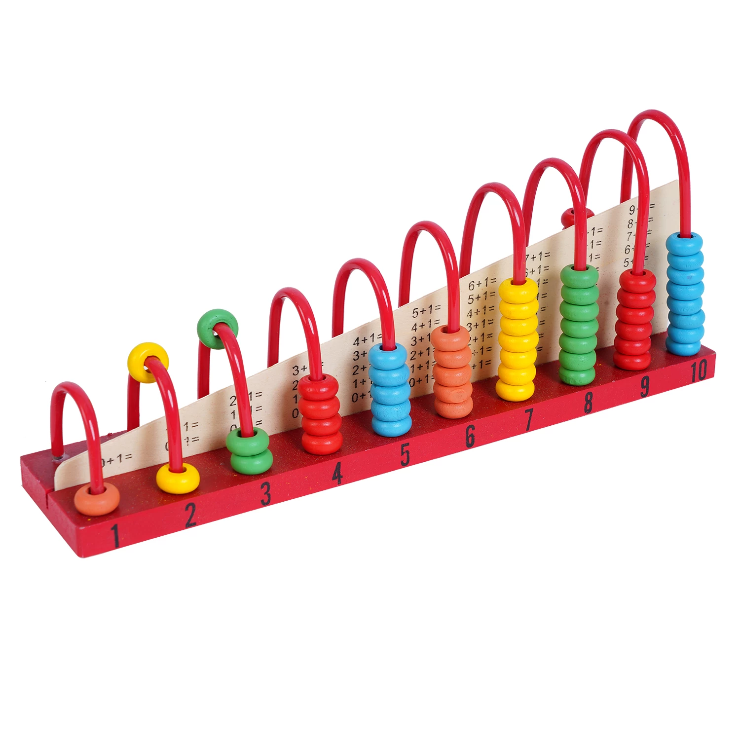 Wooden Abacus Counting Frame with Colourful Beads and Rods,Toys for Kids