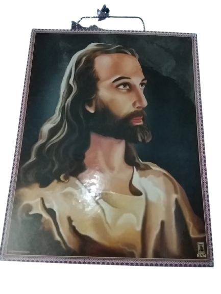 Photo Frame Lord  1, Jesus Christ Photo With Frame Total 3  combo Photo Laminations (Length : 9 inch/height : 12 inch)  Total 3 photo