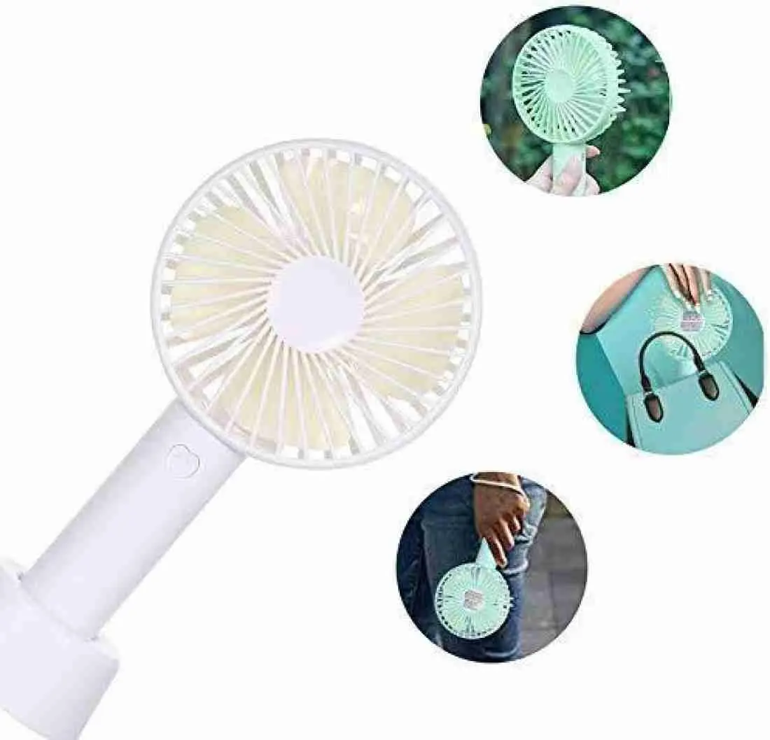 Fairycreation - Mini Portable USB Hand Fan,Usb Fan Portable High Speed Built-in Rechargeable Battery