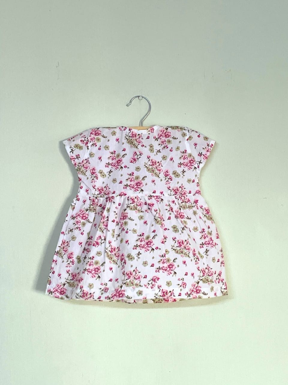 Small Pink flower A-Line Dress