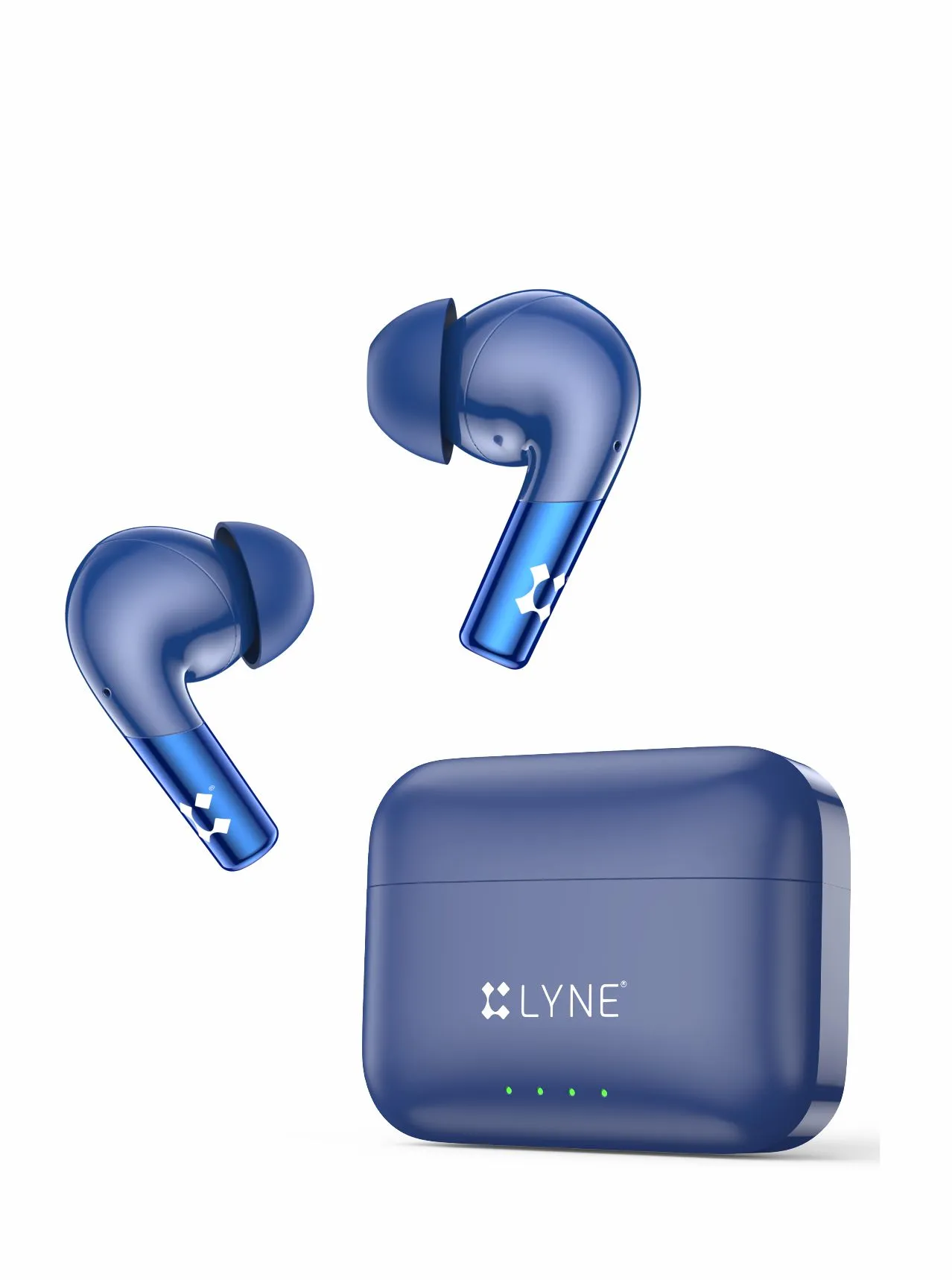 Lyne Coolpods 48 Wireless Earphones - 120 Hours Playtime, Quad Mic HD Calls, Long Battery, Clear Communication, Ideal for Work & Travel