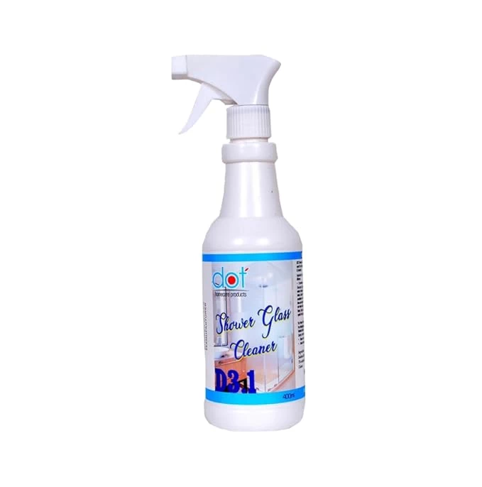 DOT Homecare Products Shower Glass Cleaner For Bathroom 400ml | Remove Heavy & Tough Limescale | Salt And Hard Water Marks | Shower Door Bottom Stains | All Types Of Glass Surfaces