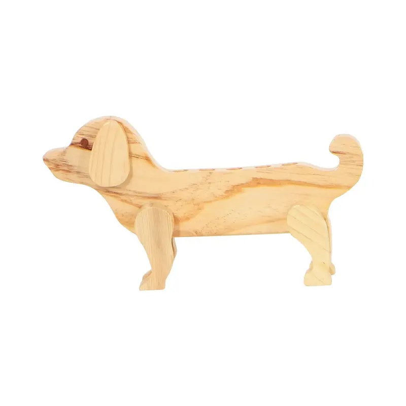 Wooden Pen Stand -Wooden Dog Pen Pencil Stand  –Wooden Pen Pencil Storage Holder | Wooden Pen Pencil Desk Organizer For Kids- Wooden Classic Pen, Pencil, Crayon Holder- Classic  Style Wooden Pen Stand