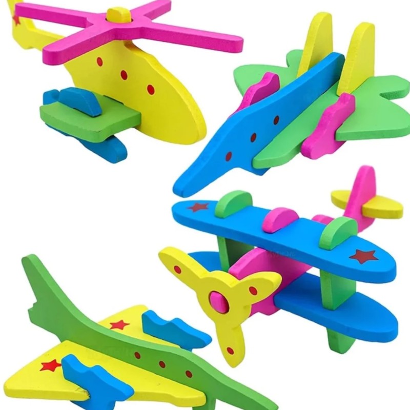 3D Plane Combination – Wooden Toys for Kids.