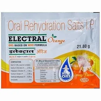 Electral ORS Orange - Sachet of 21.80g Powder