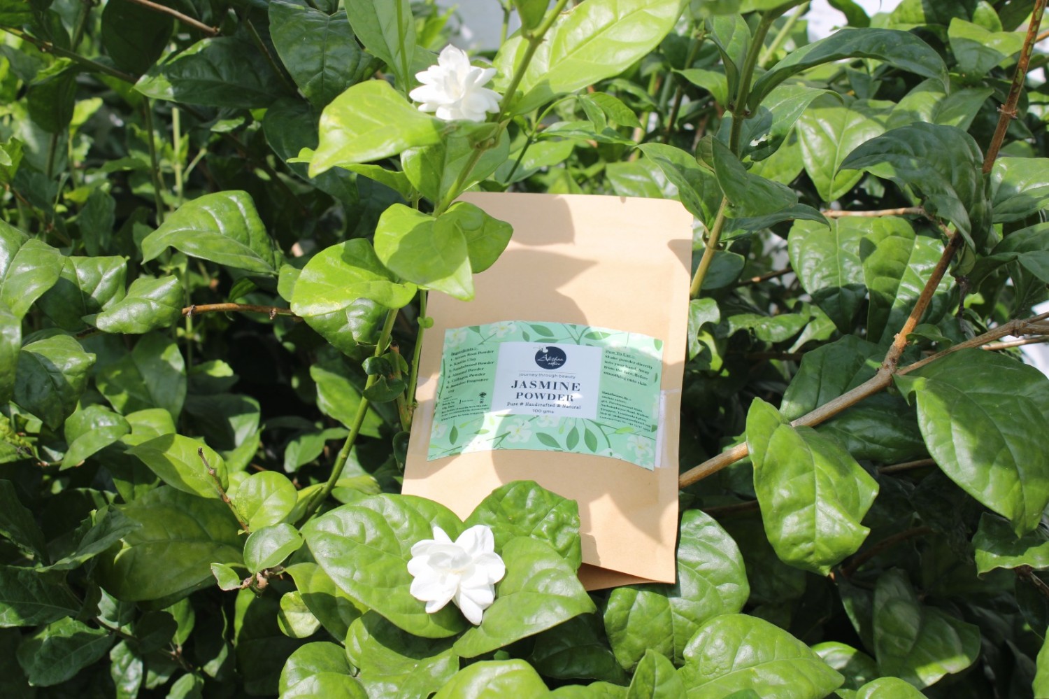 Akshaa Natural Talcum free powder | Jasmine Powder | Handcrafted – 100gm