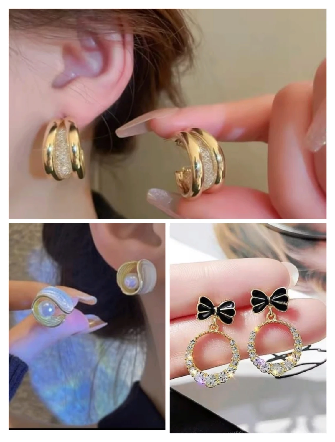 Stylish earings combo of 3