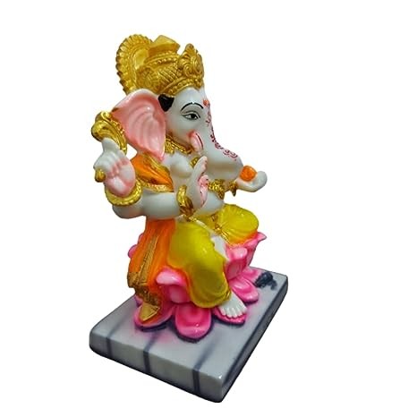 Santarms laxmi ganesh idol with chowki diwali decorations