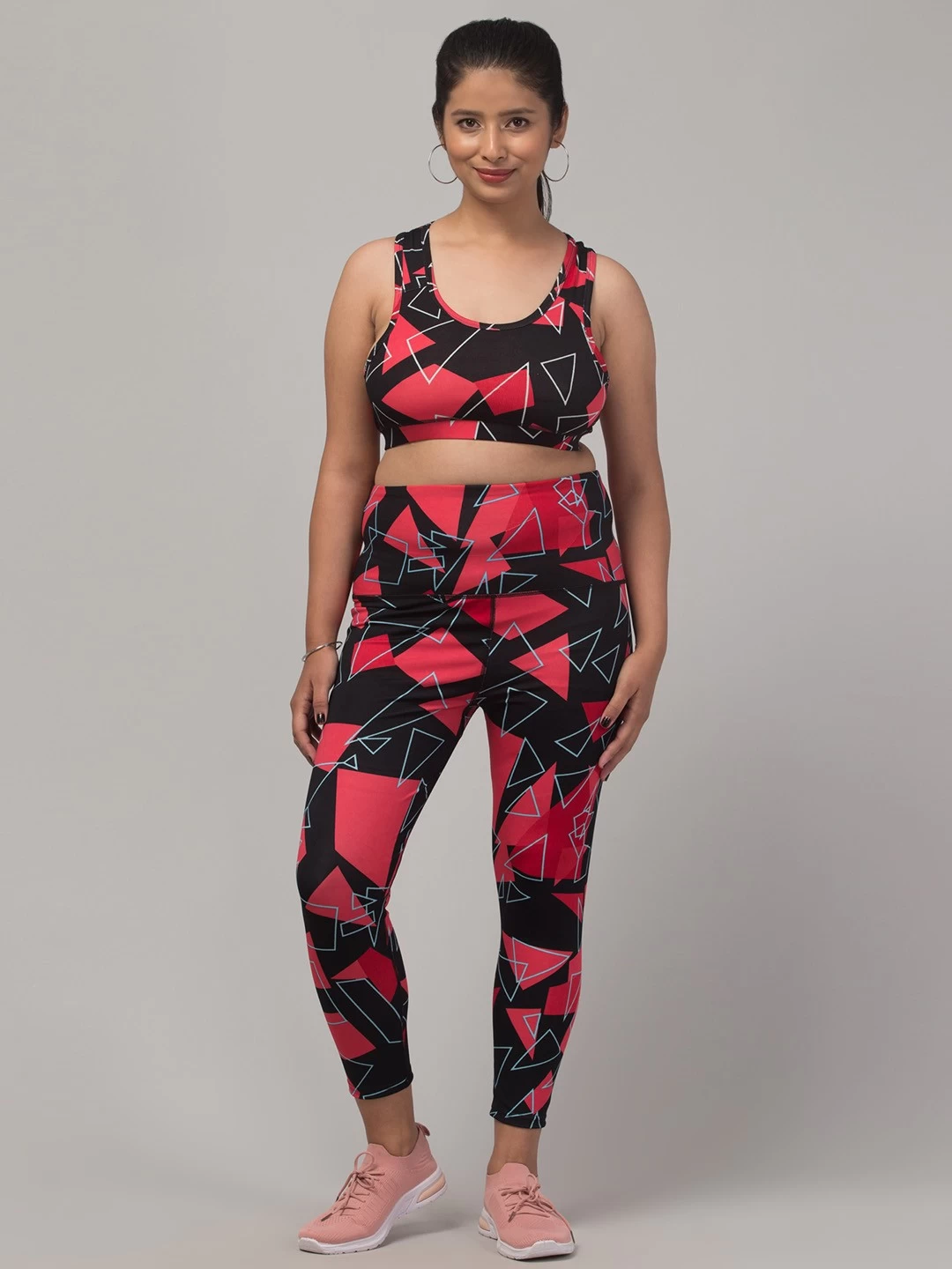 Latest Stylish High Quality Printed Sports Wear Set/Printed Gym Tights and Bra Set/Printed Yoga Wear Set For Women's & Girls