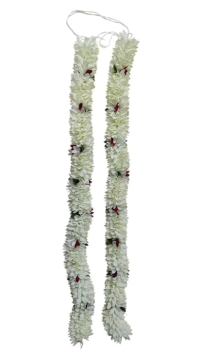 AREMBI Gajra Artificial Flowers Hair Accessory, 60 cm, Pack of 1