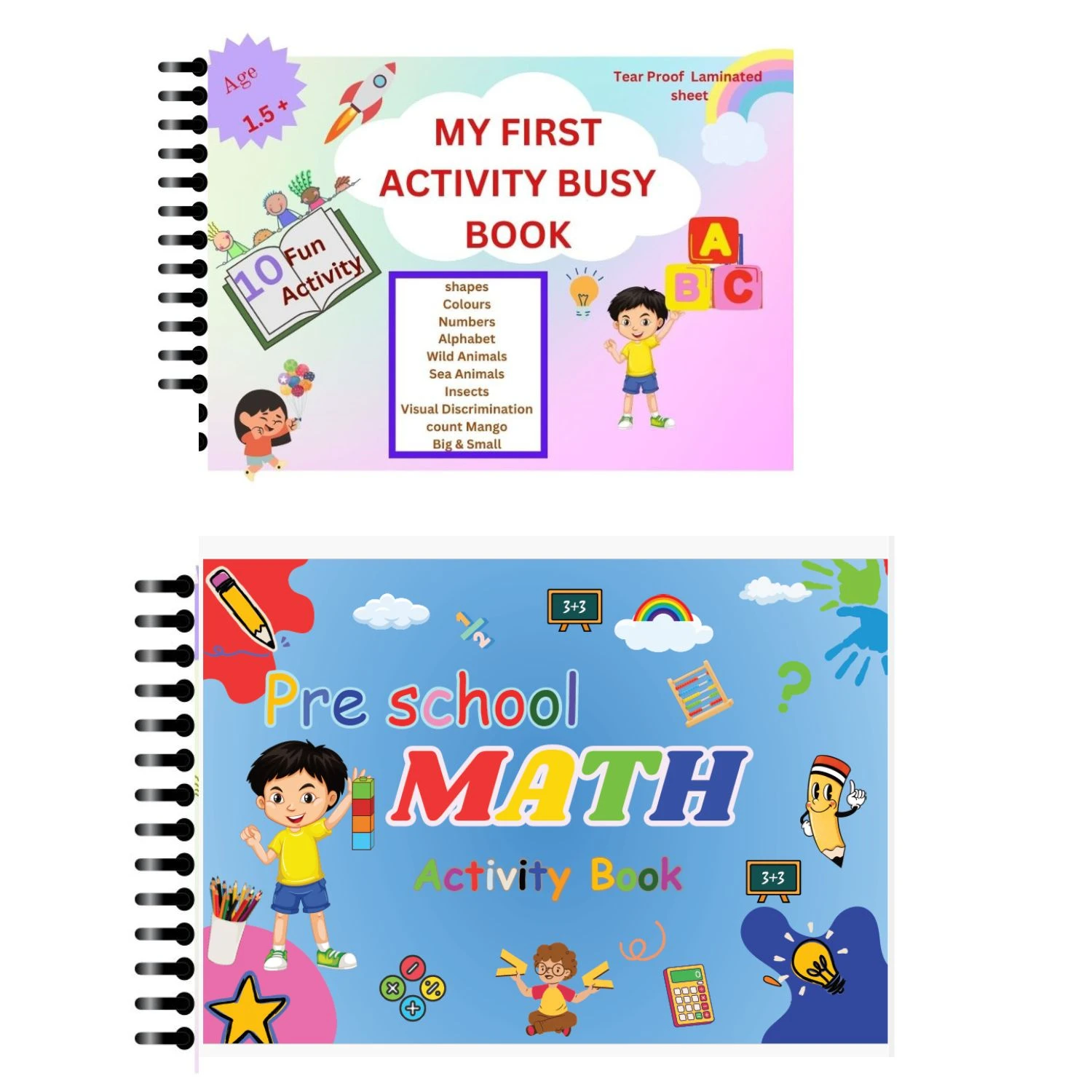 ENGLISH AND MATHS BUSY BOOKS