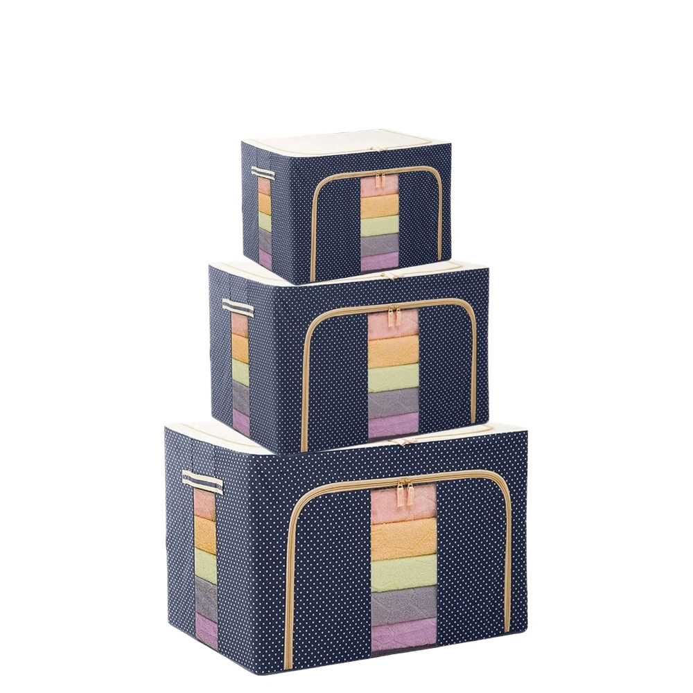 Wilinty Premium Wardrobe Cloth Organizer Storage Box 24L