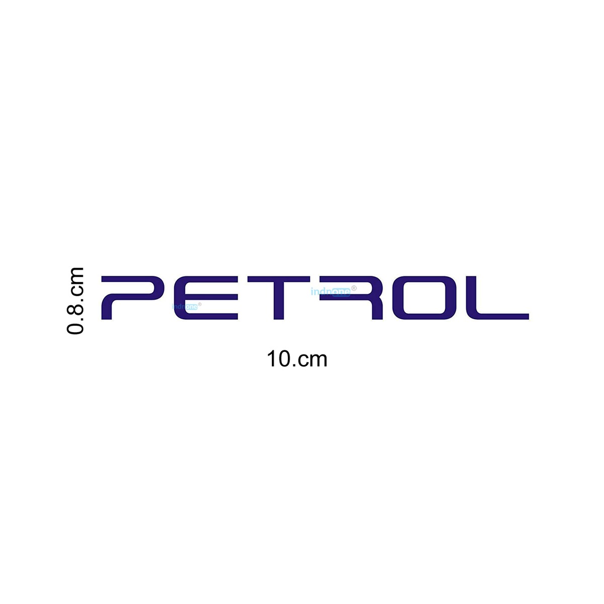indnone® Petrol Logo Sticker for Car Waterproof PVC Vinyl Decal Sticker | Blue Color Standard Size