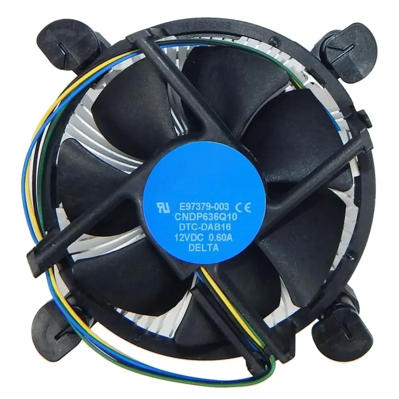 Skarsh CPU FAN Intel LGA1150 LGA1151 LGA1155 LGA1156 Socket Celeron/Pentium/i3/i5/i7 Processors Series Fan E97379-003 CNDP751K50 DTC-DAB16 DC12V 0.60A 4-PIN