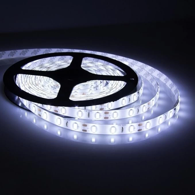 5m Led Strip Light | Non-waterproof | White With Adapter