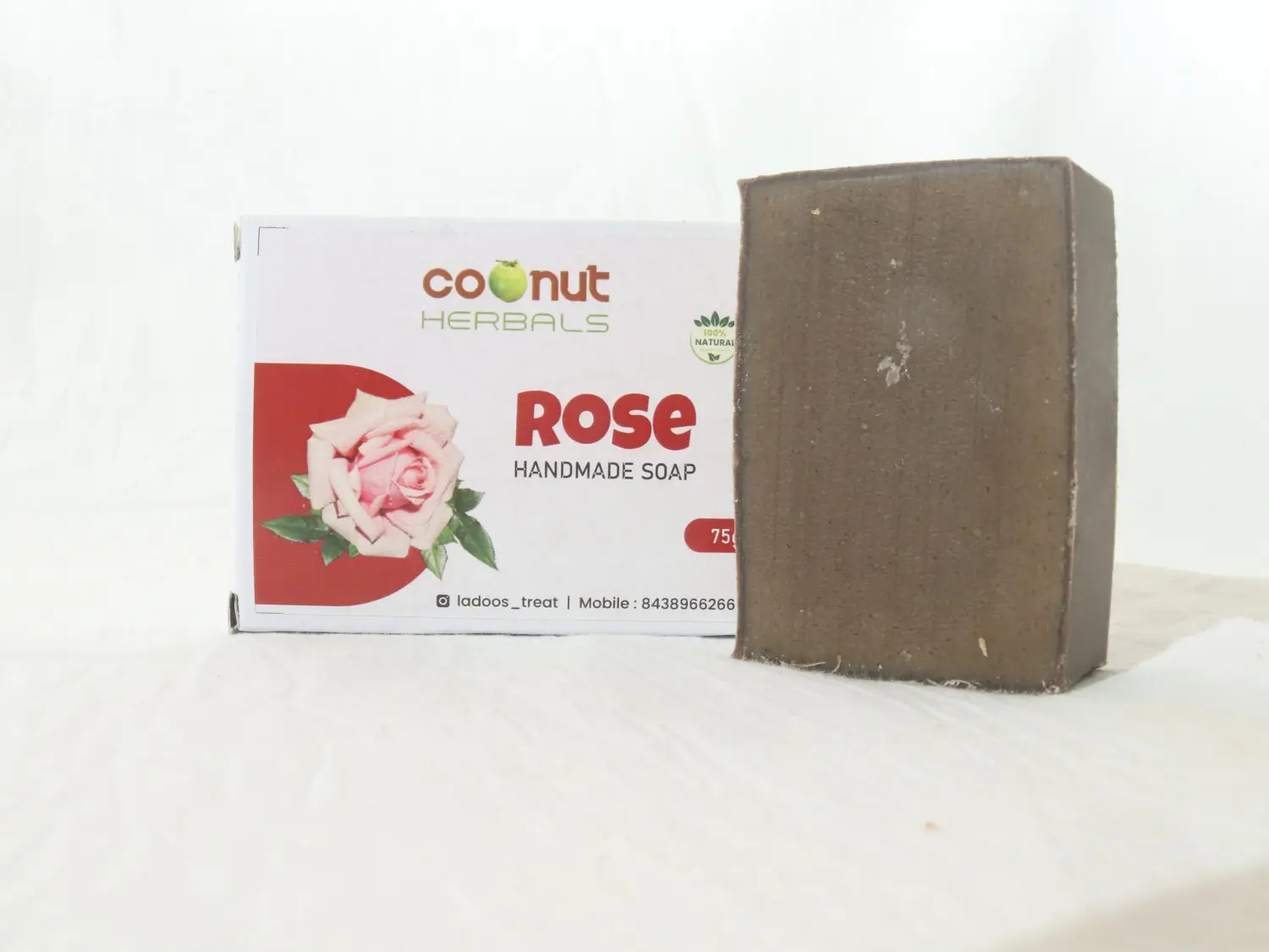 Conut Herbals coconut oil soaps Rose