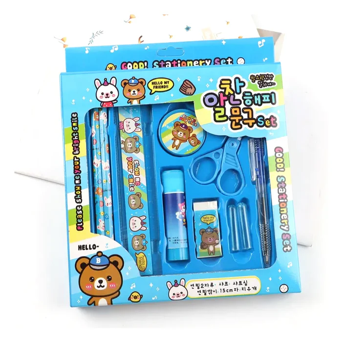 Kids Stationery Set: 10 Pieces, Perfect for School