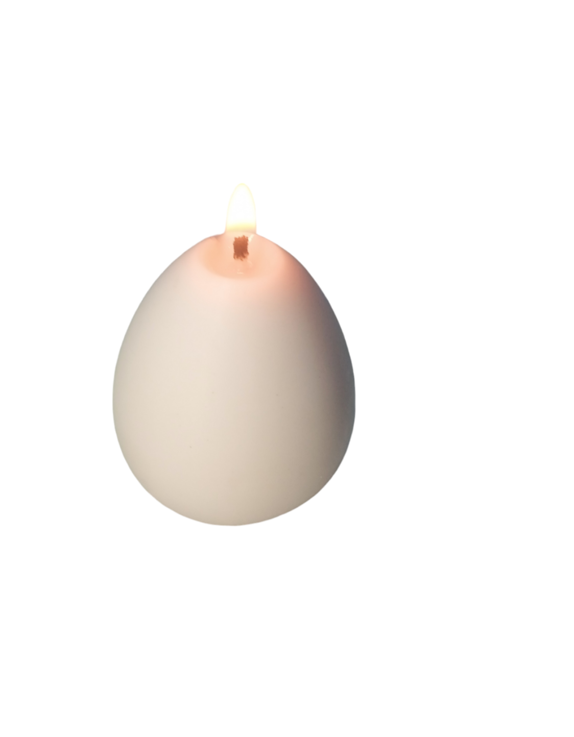 Soft Blush Egg Candle - Gentle Glow