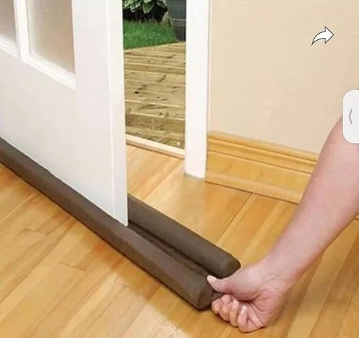 Arembi Door Bottom Sealing Strip, Door Guard, Door Stopper, Security Door Mat, Anti-Flaming, Fireproof, Non-Slip, Waterproof Floor Mat (Brown) Pack of 6