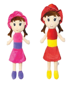 Adorable Girl Doll for Kids - Pack of 1 - 55cm - Random color will be send